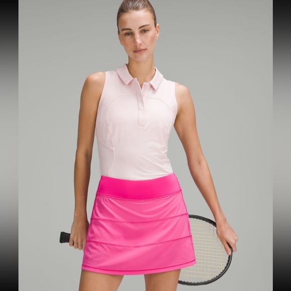Lululemon Pace Rival Mid-Rise Skirt *Long Sonic Pink - Picture 6 of 16